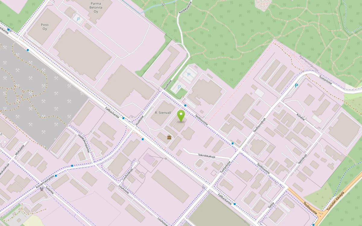 Kartta: varasto, Teollisuustie 3, 04300 Tuusula